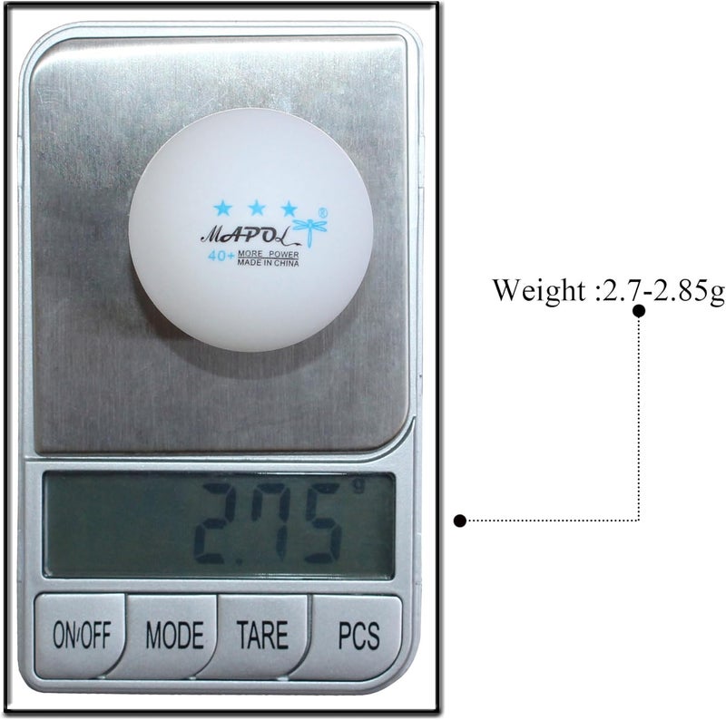 MAPOL 60/22 Count 3-Star 40+ Premium Ping Pong Balls Advanced Practice Table Tennis Ball - Image 4
